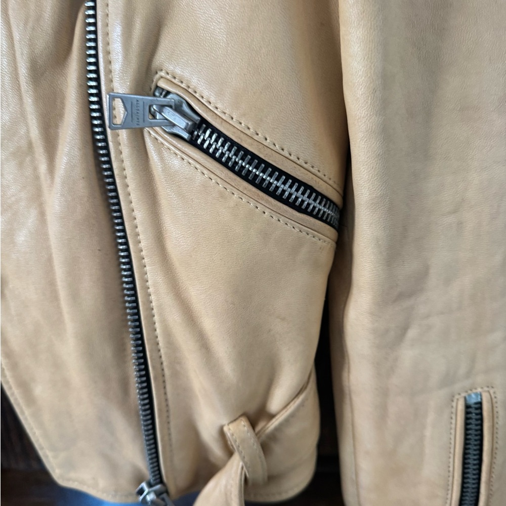 Allsaints Balfern Leather Biker Women Jacket - Picture 4 of 5